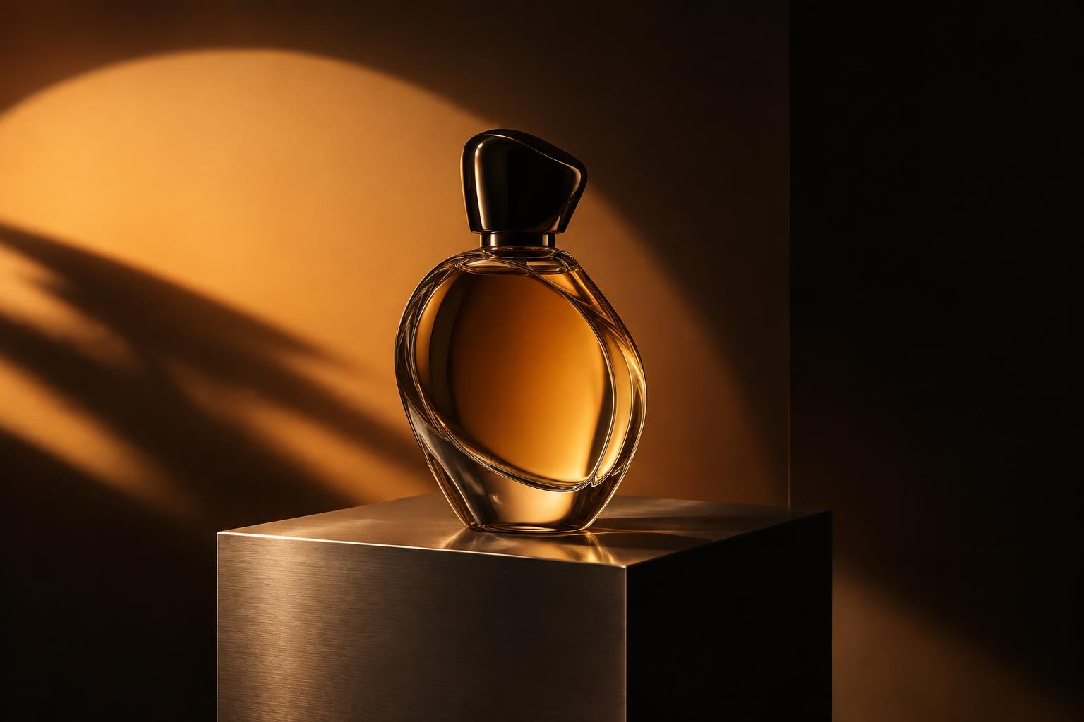 Amber perfume advertising image